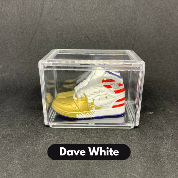 Mini-Sneaker Nike Air Jordan 1 Dave Weiß<br> 3D-Miniaturen-Kit