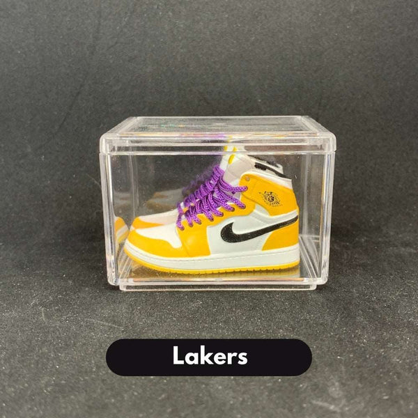 Mini sneakers Air Jordan 1 Lakers - cadeau idéal pour fans de basketball et sneakers Nike