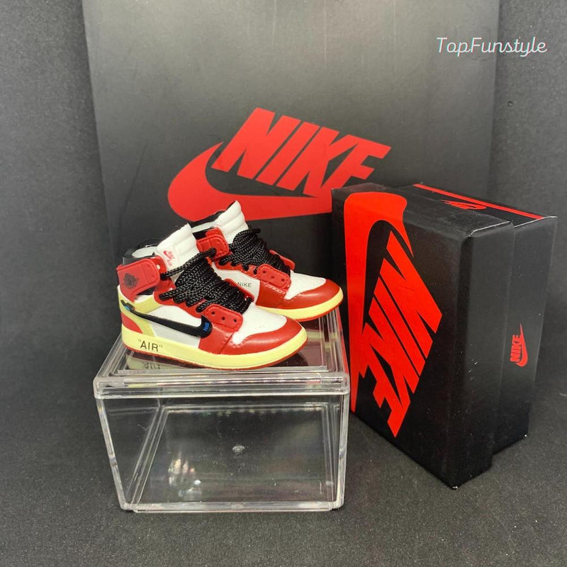 Mini Air Jordan Nike Off-White Chicago - idée cadeau originale pour amateurs de sneakers