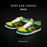 Mini-Sneaker Nike Dunk Low Panda/Brasilien<br> 3D-Miniaturen-Kit