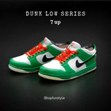 Mini Sneakers Nike Dunk Low Verte 7 Up/Mocha <br> 3d Kit miniatures