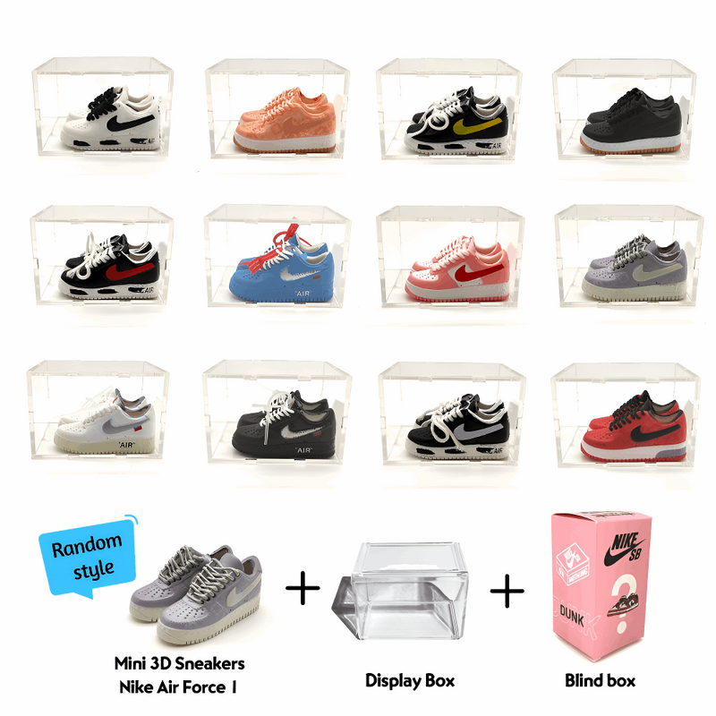 Coffret Nike Dunk avec miniatures  Nike Air force one - fusion parfaite de style et de collection